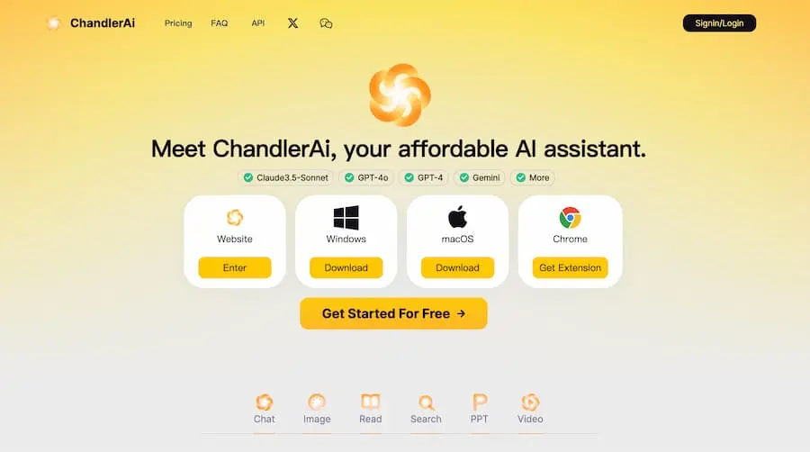 ChandlerAi｜综合性人工智能助手平台 提供多种AI服务-七七项目网