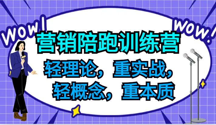 营销陪跑训练营，轻理论，重实战，轻概念，重本质，适合中小企业和初创企业的老板-七七项目网