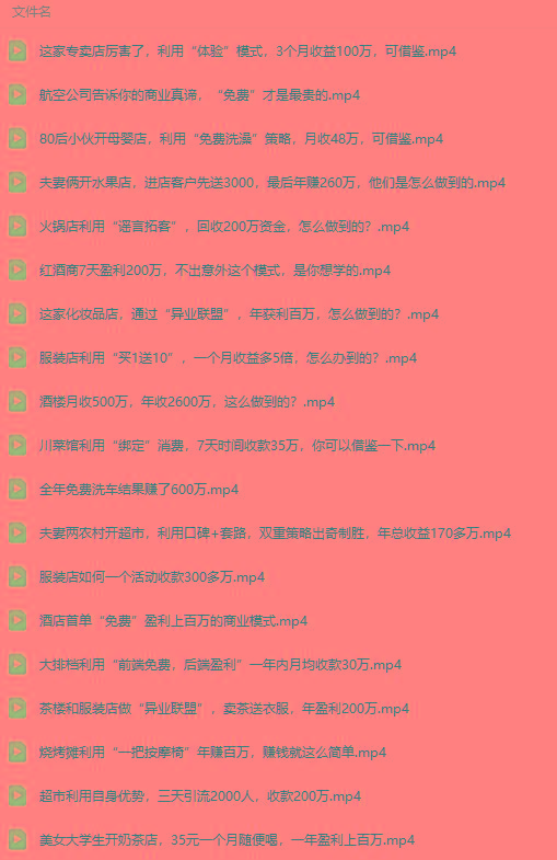 图片[5]-(9607期)真实有效391套商业模式，年入几十到几百万案例解析(电子书+视频+图文)-七七项目网