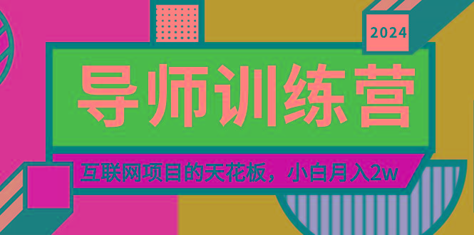 《导师训练营》精准粉丝引流的天花板，小白月入2w-七七项目网