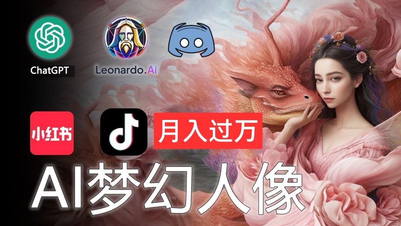 AI摄影梦幻人像：零基础也能月入过万的秘密-七七项目网
