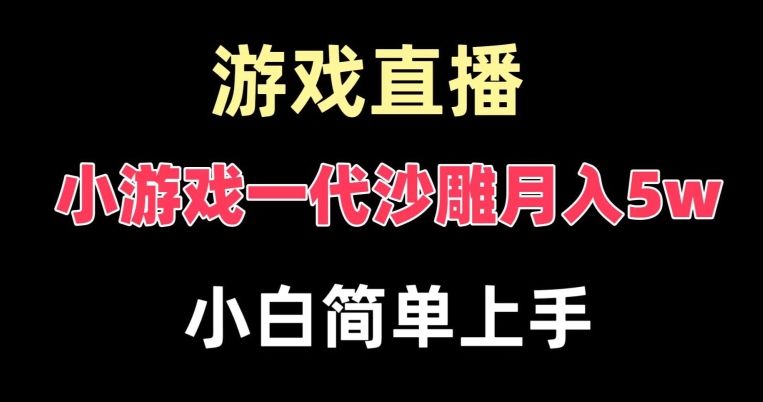 玩小游戏一代沙雕月入5w，爆裂变现，快速拿结果，高级保姆式教学【揭秘】-七七项目网