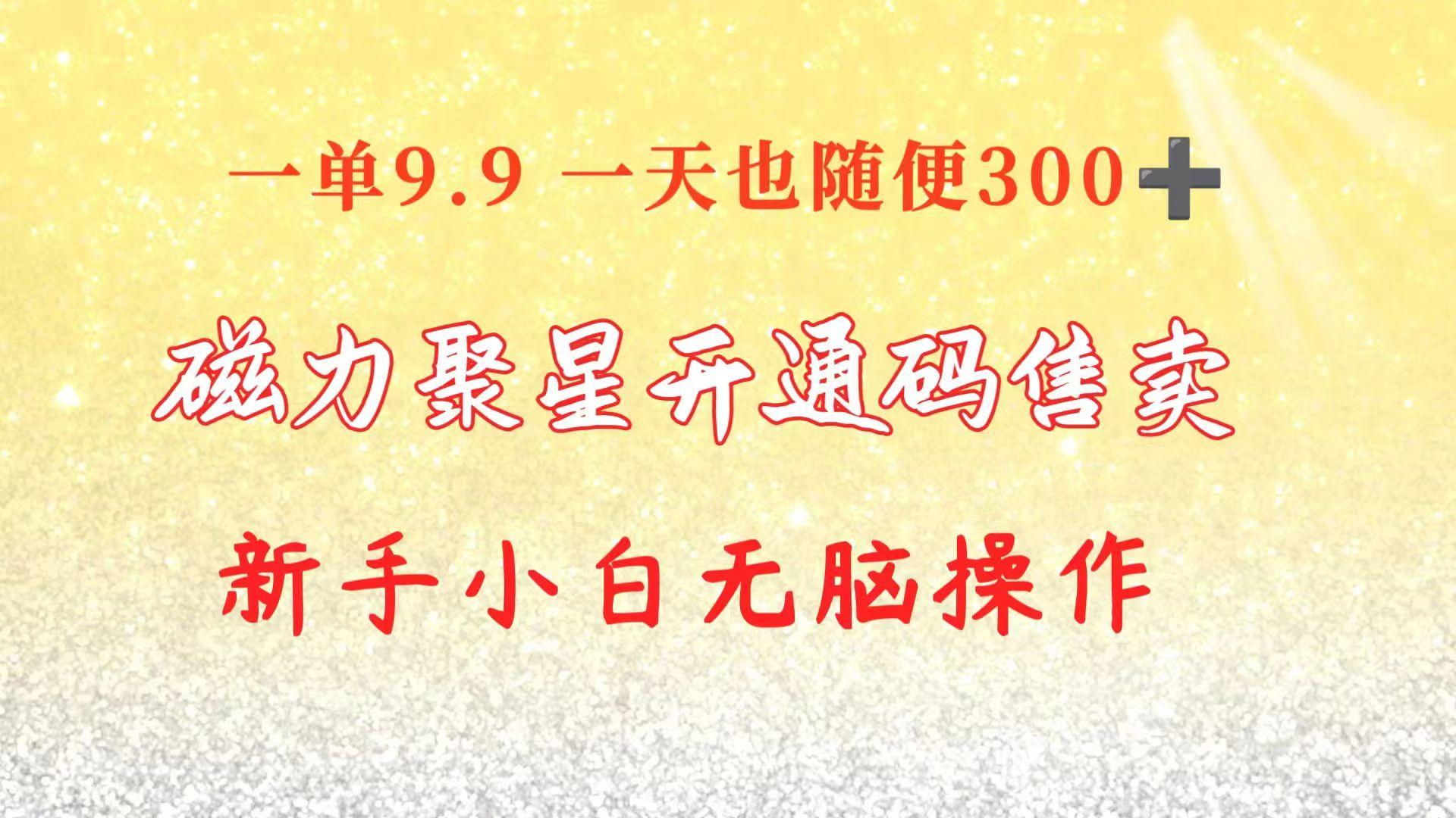 快手磁力聚星码信息差 售卖  一单卖9.9  一天也轻松300+ 新手小白无脑操作-七七项目网