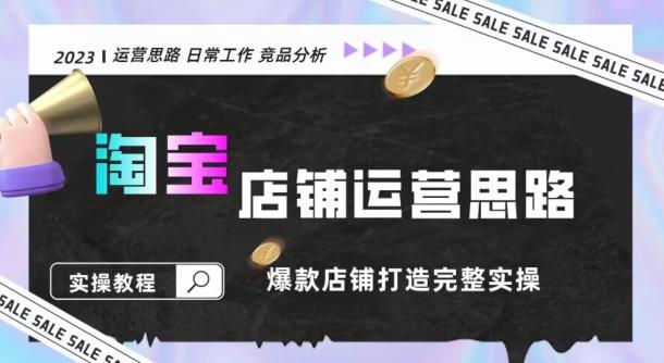 2023淘宝店铺运营全攻略：竞品分析，打造爆款店铺完整实操（附运营思维素材）-七七项目网