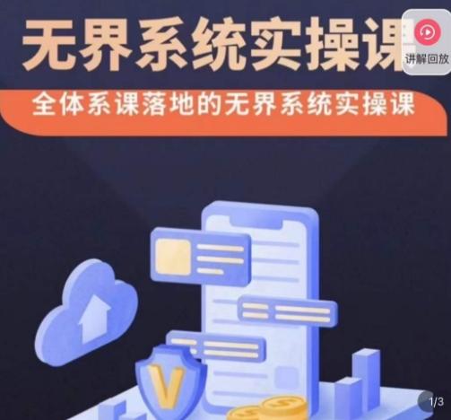 老衲·无界系统实操课，全体系落地无界改版后选择、出价、高投产做付费引流-七七项目网