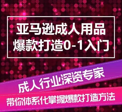 亚马逊成人用品爆款打造0-1入门，系统化讲解亚马逊成人用品爆款打造的流程-七七项目网