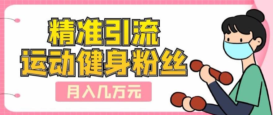 精准引流运动健身粉丝，轻松月入几万-七七项目网