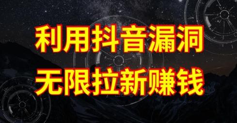 利用抖音链接漏洞，无限拉新赚钱【漏洞原理+操作流程】【揭秘】-七七项目网