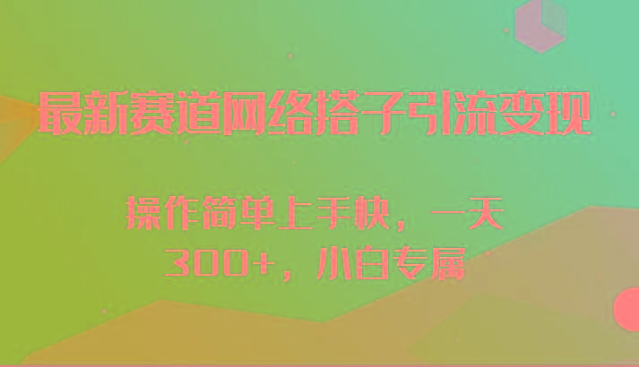 最新赛道网络搭子引流变现!!操作简单上手快，一天300+，小白专属-七七项目网