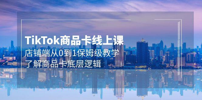 (9843期)Tk商品卡线上课，店铺端从0到1保姆级教学，了解商品卡底层逻辑(20节)-七七项目网