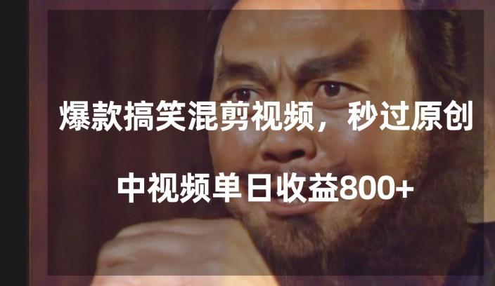 爆款搞笑混剪视频，百分百过原创，单日中视频播放收益800+【揭秘】-七七项目网