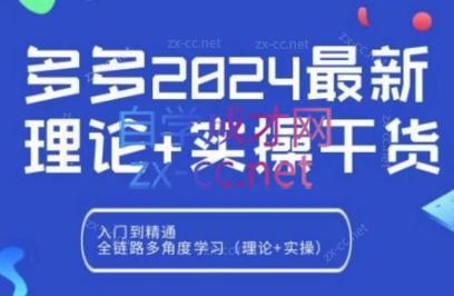 拼多多2024最新规则理论结合实际的干货-七七项目网