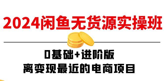 2024闲鱼-无货源实操班：0基础+进阶版，离变现最近的电商项目(15节-七七项目网