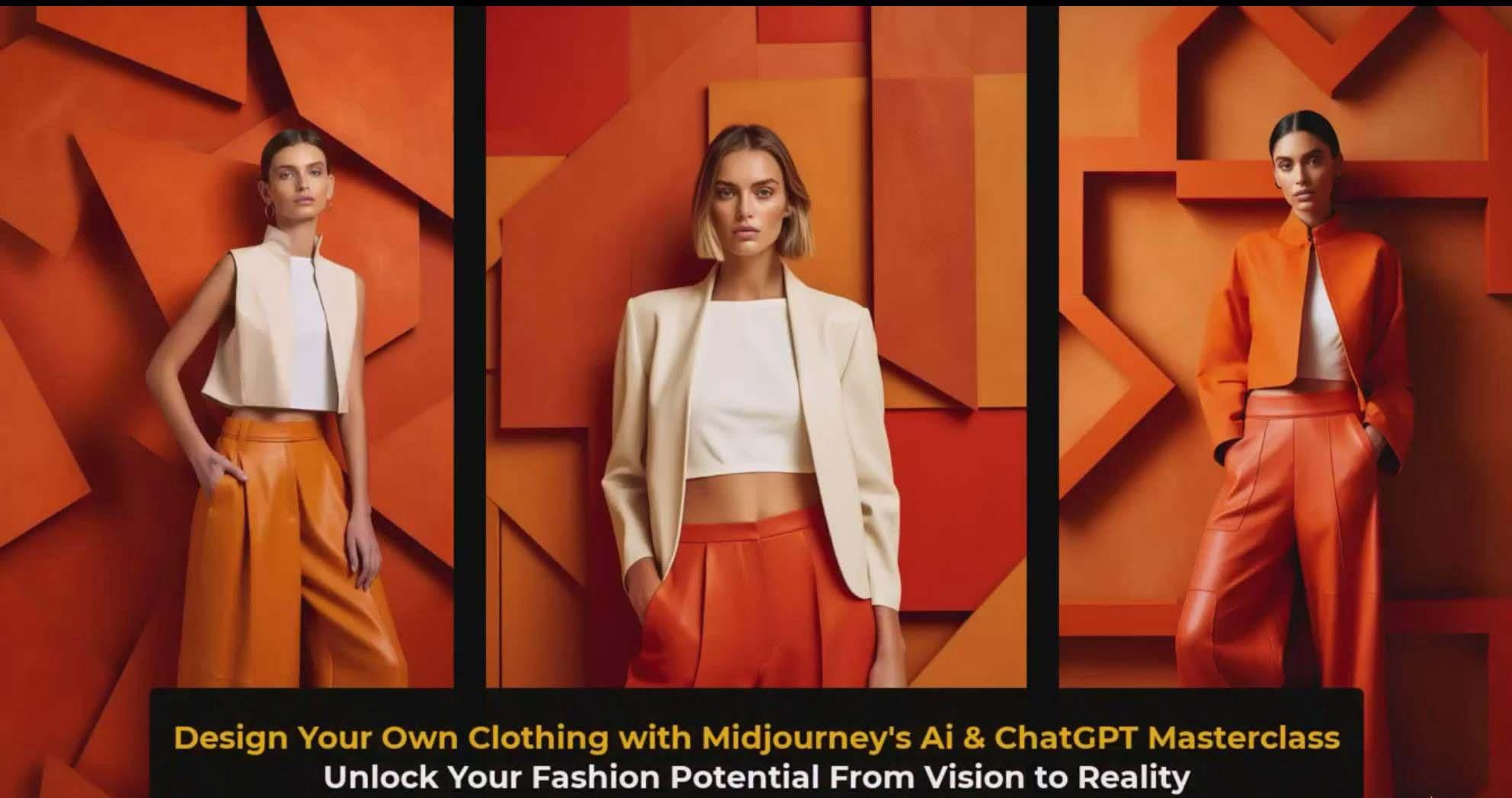 图片[3]-利用 Midjourneys Ai 人工智能设计自己的服装AI大师班-10节课-中英字幕-七七项目网