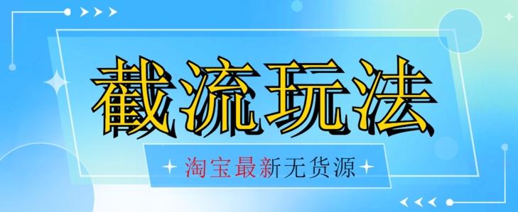 首发价值2980最新淘宝无货源不开车自然流超低成本截流玩法日入300+【揭秘】【1016更新】-七七项目网
