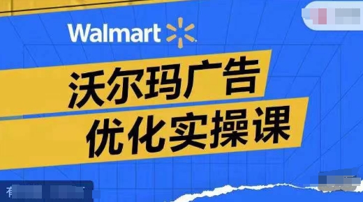 沃尔玛广告优化实操课，广告报告实操讲解，广告如何提高转化和ROAS等-七七项目网