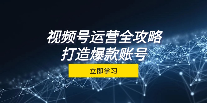 视频号运营全攻略，从定位到成交一站式学习，视频号核心秘诀，打造爆款…-七七项目网