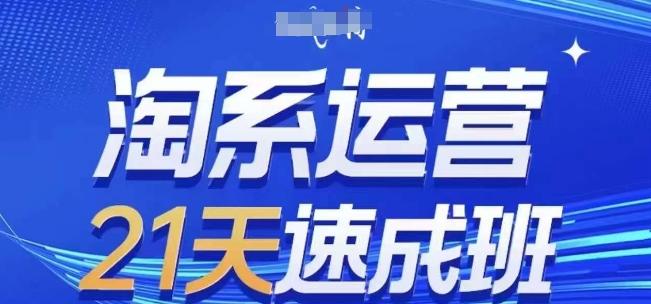 淘系运营21天速成班(更新24年7月)，0基础轻松搞定淘系运营，不做假把式-七七项目网