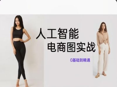 人工智能SD电商图实战，ai绘图0基础到精通-七七项目网
