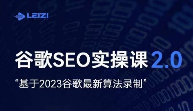 雷子·谷歌SEO 2.0实战课，独立站询盘自由必备，基于2023谷歌最新算法录制-七七项目网