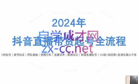 六六老师·2024年抖音直播带货起号全攻略-七七项目网