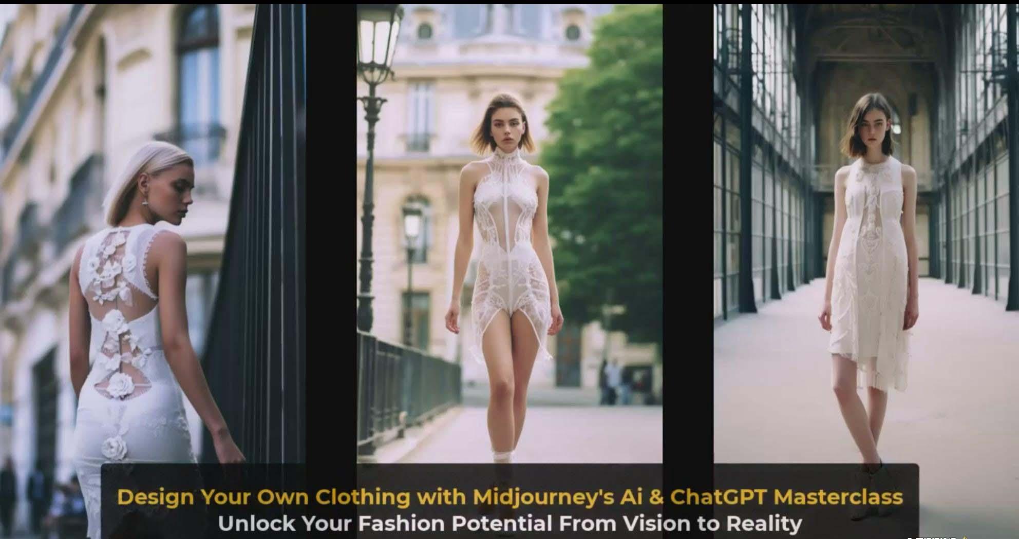 图片[4]-利用 Midjourneys Ai 人工智能设计自己的服装AI大师班-10节课-中英字幕-七七项目网