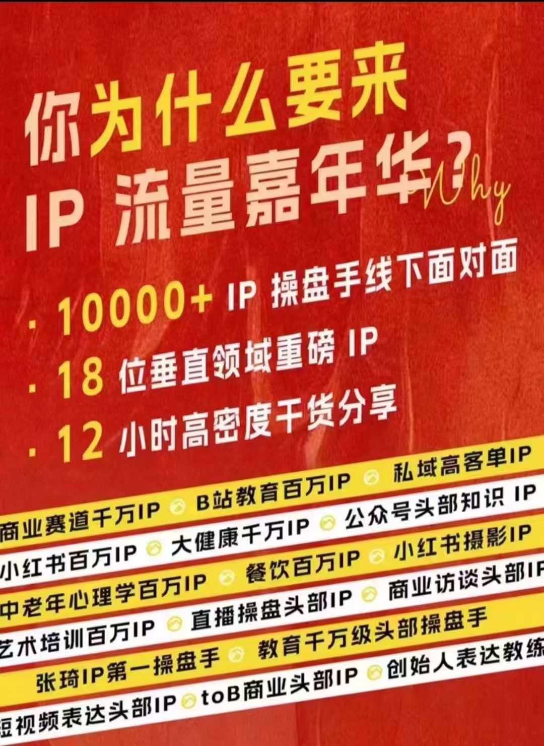 群响IP流量嘉年华，​现场视频+IP江湖2024典藏版PPT-七七项目网