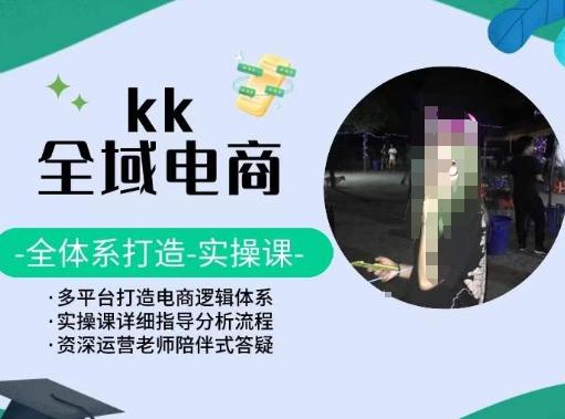 KK全域电商，全体系打造实操课，多平台打造电商逻辑体系-七七项目网