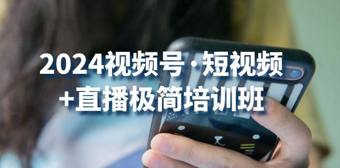 2024视频号·短视频+直播极简培训班：抓住视频号风口，流量红利-七七项目网