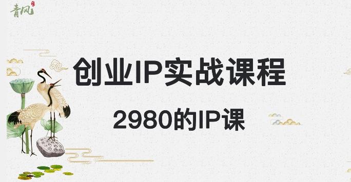 外边卖2980的创业IP课程，做私域月入5w+-七七项目网