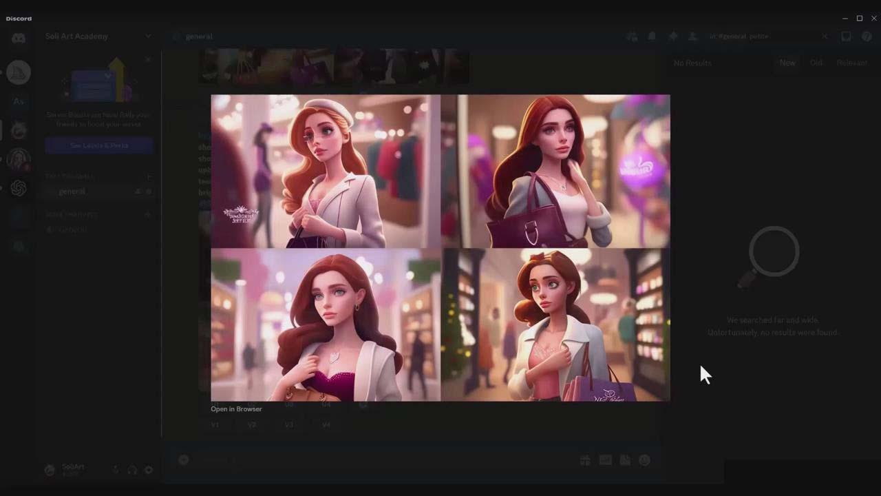 图片[5]-掌握 MidJourney V5 AI + ChatGPT创建一致的角色设计图像-22节课-中英字幕-七七项目网