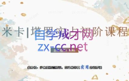 米卡·实占塔罗初阶课-七七项目网