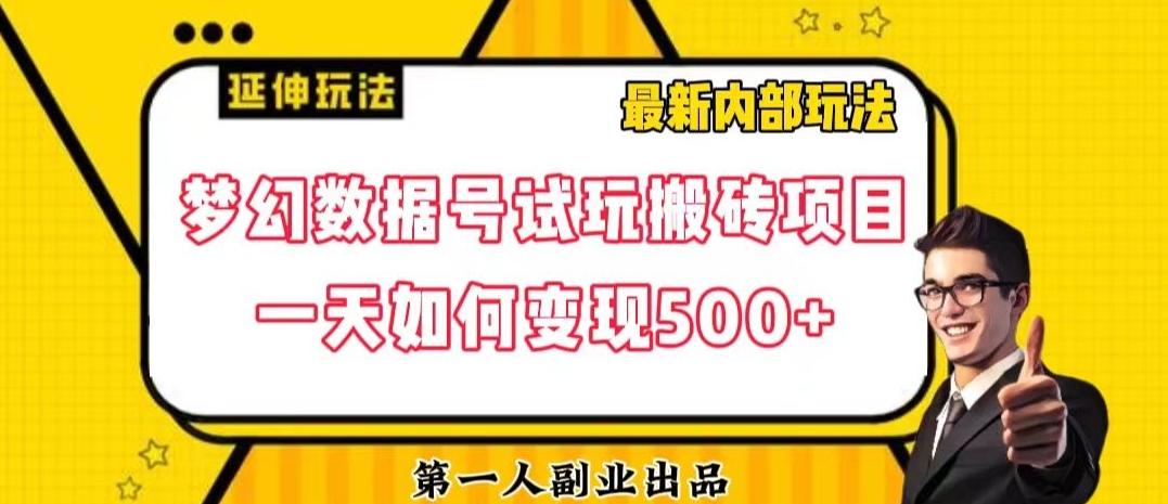 数据号回归玩法游戏试玩搬砖项目再创日入500+【揭秘】-七七项目网