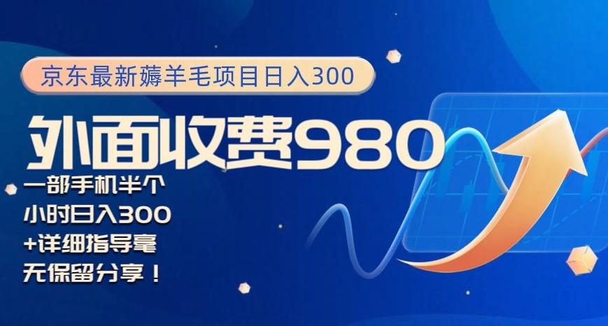 京东最新薅羊毛项目小白怎么做到日入300+一部手机半小时搞定-七七项目网