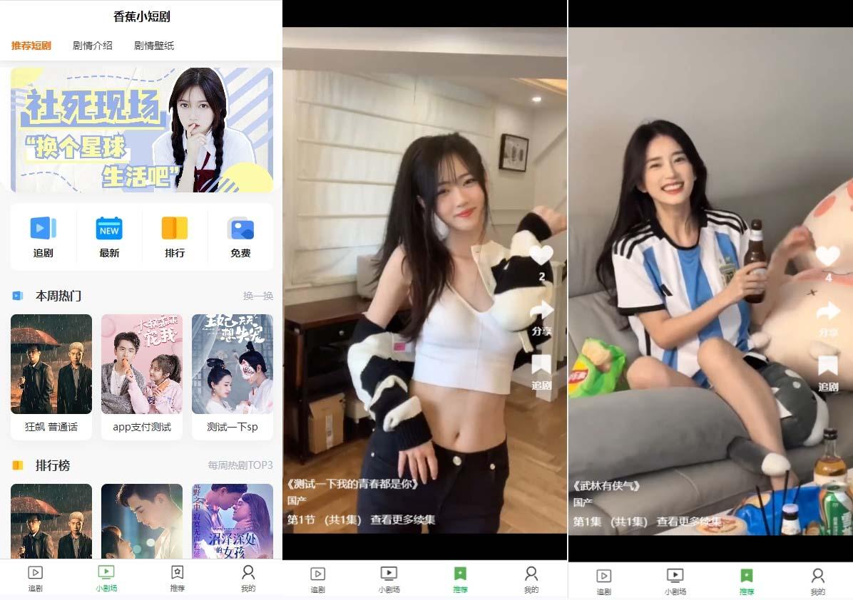 (8542期)小剧场短剧影视系统源码 全开源 带支付收益+会员机制+代理推广等模式【…-七七项目网